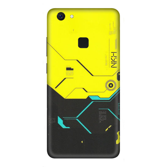 VIVO Z/V/X/T/U/S Series Phone Skins (All Models) - Black Yellow Technica - Matte Finish (M-53) Vivo Z10