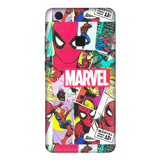 VIVO Z/V/X/T/U/S Series Phone Skins (All Models) - Marvel Comic Spiderman Grafitti - Matte Finish (M-72) Vivo Z10