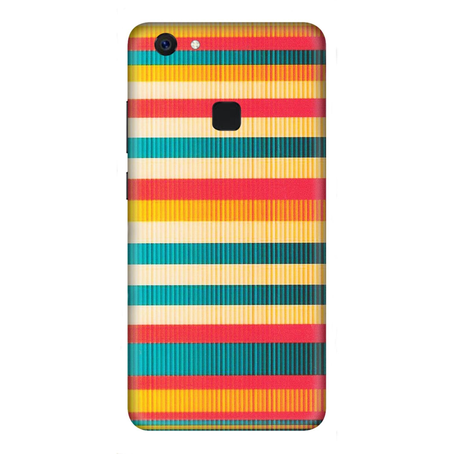 VIVO Z/V/X/T/U/S Series Phone Skins (All Models) - Colourful Stripes Soothing Effect - Matte Finish (M-86) Vivo Z10