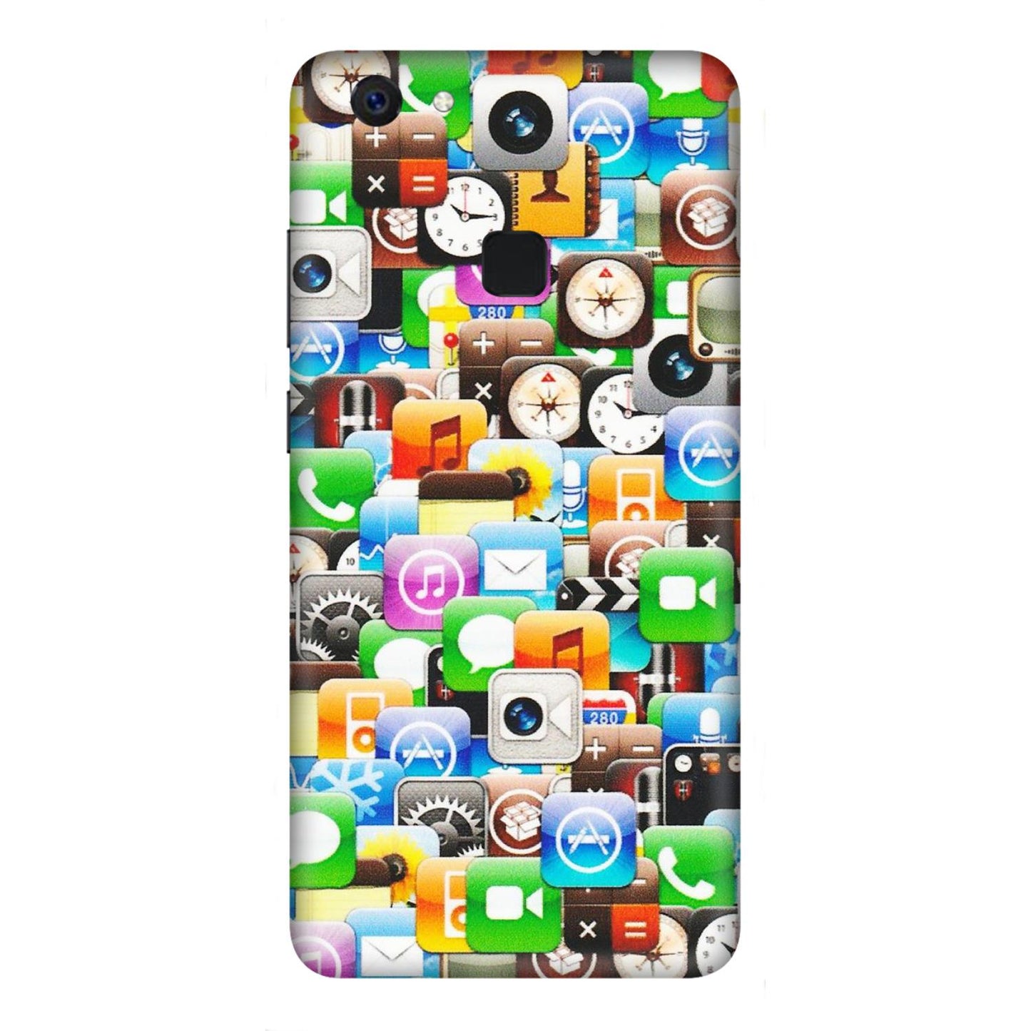 VIVO Z/V/X/T/U/S Series Phone Skins (All Models) - All Apple Icons - Matte Finish (M-93) Vivo Z10