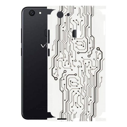 VIVO Z/V/X/T/U/S Series Phone Skins (All Models) - Tech Circuits - Transparent Finish (T-03) Vivo Z10