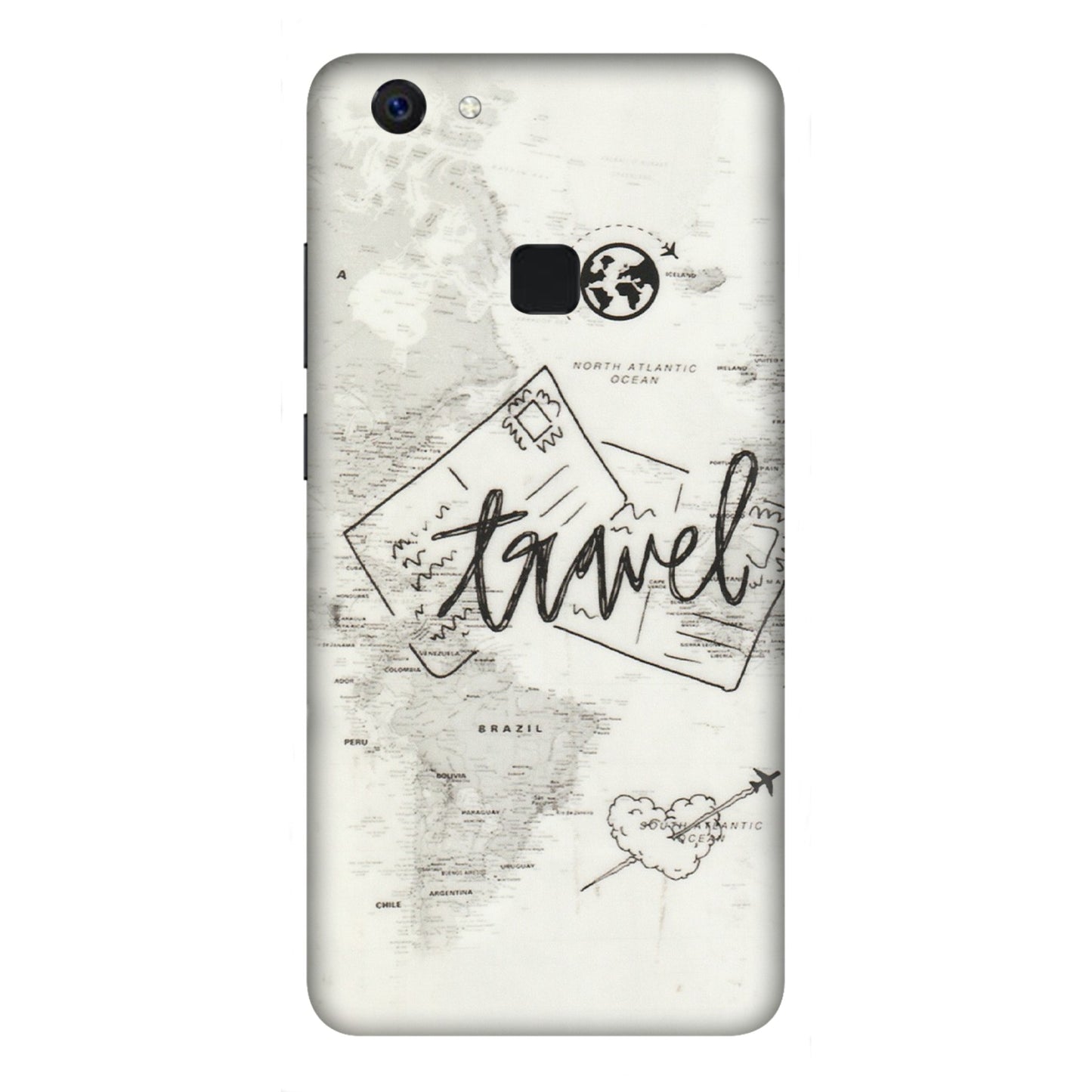 VIVO Z/V/X/T/U/S Series Phone Skins (All Models) - Travel Ticket - Transparent Finish (T-06) Vivo Z10