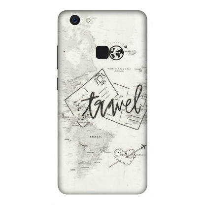 VIVO Z/V/X/T/U/S Series Phone Skins (All Models) - Travel Ticket - Transparent Finish (T-06) Vivo Z10