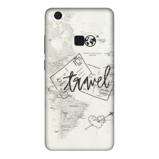 VIVO Z/V/X/T/U/S Series Phone Skins (All Models) - Travel Ticket - Transparent Finish (T-06) Vivo Z10