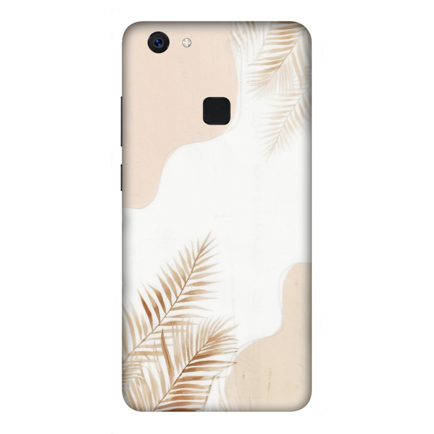 VIVO Z/V/X/T/U/S Series Phone Skins (All Models) - Gold Petals Abstract - Transparent Finish (T-08) Vivo Z10