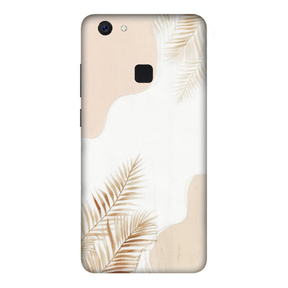 VIVO Z/V/X/T/U/S Series Phone Skins (All Models) - Gold Petals Abstract - Transparent Finish (T-08) Vivo Z10