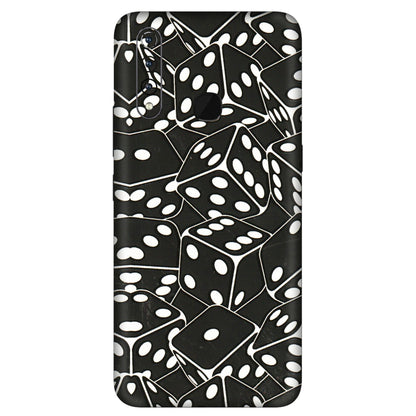 VIVO Z/V/X/T/U/S Series Phone Skins (All Models) - Big Black Dices - 3D Embossed Finish (L-106) Vivo Z1 Pro