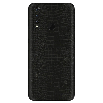 VIVO Z/V/X/T/U/S Series Phone Skins (All Models) - Snake Leather Black - 3D Embossed Finish (L-107) Vivo Z1 Pro