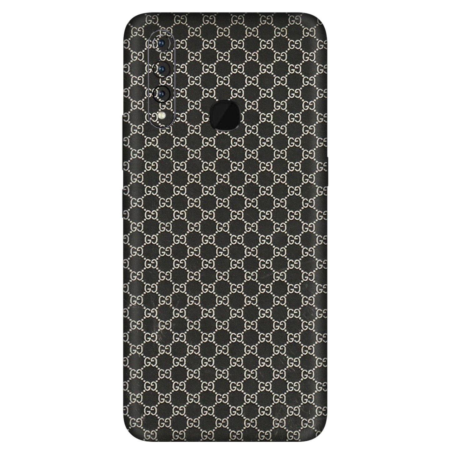 VIVO Z/V/X/T/U/S Series Phone Skins (All Models) - Black G Print - 3D Embossed Finish (L-109) Vivo Z1 Pro