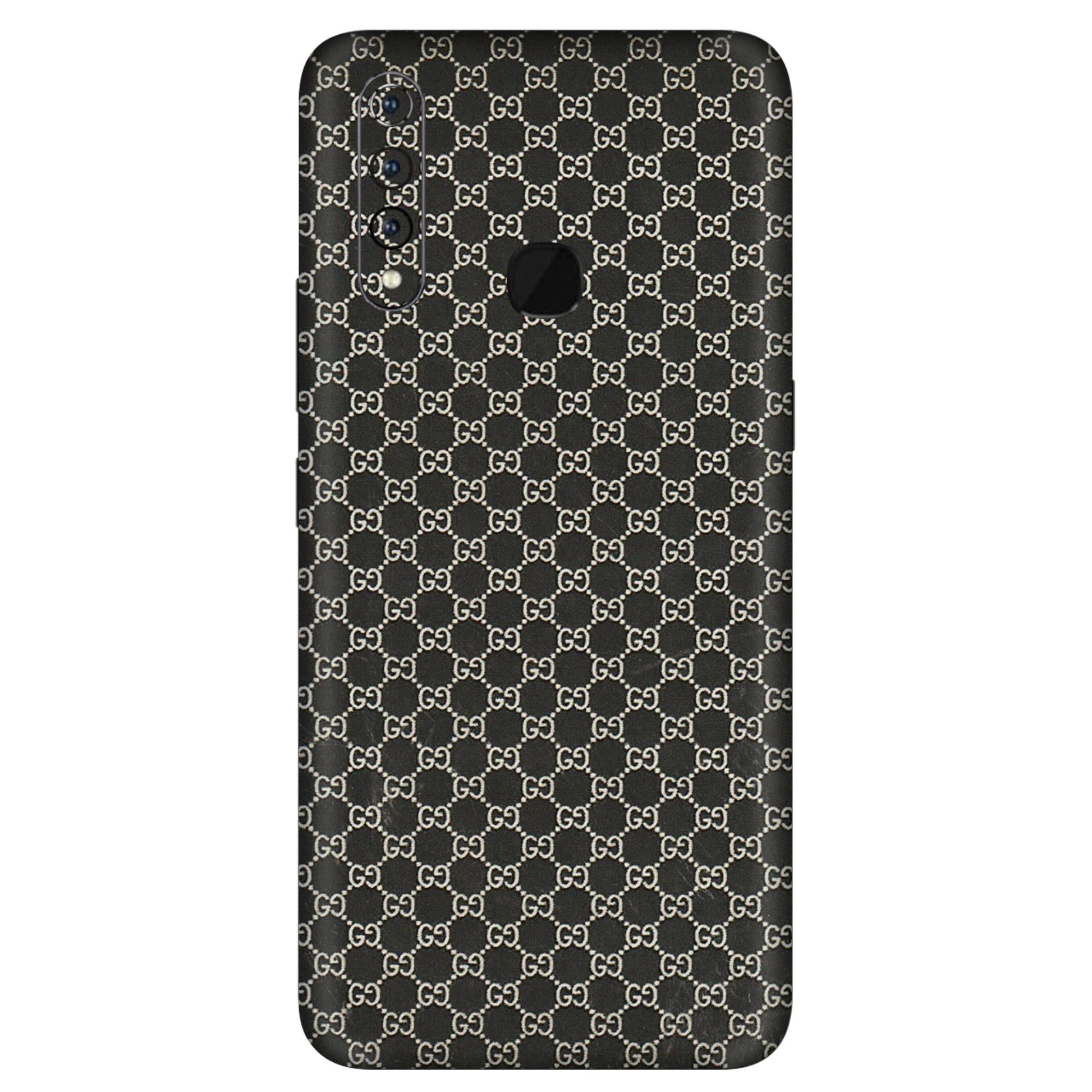 VIVO Z/V/X/T/U/S Series Phone Skins (All Models) - Black G Print - 3D Embossed Finish (L-109) Vivo Z1 Pro
