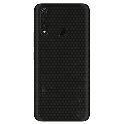 VIVO Z/V/X/T/U/S Series Phone Skins (All Models) - Black honeycomb - 3D Embossed Finish (L-114) Vivo Z1 Pro