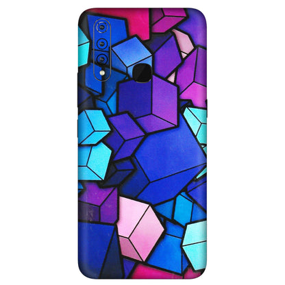 VIVO Z/V/X/T/U/S Series Phone Skins (All Models) - Cube Doodle - 3D Embossed Finish (L-141) Vivo Z1 Pro