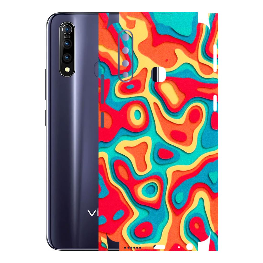 VIVO Z/V/X/T/U/S Series Phone Skins (All Models) - Abstract Swirl - 3D Embossed Finish (L-150) Vivo Z1 Pro