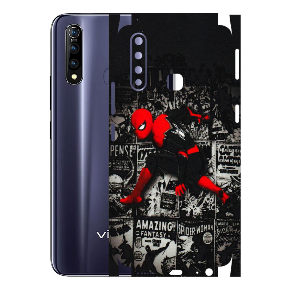 VIVO Z/V/X/T/U/S Series Phone Skins (All Models) - SpiderMan New - 3D Embossed Finish (L-162) Vivo Z1 Pro