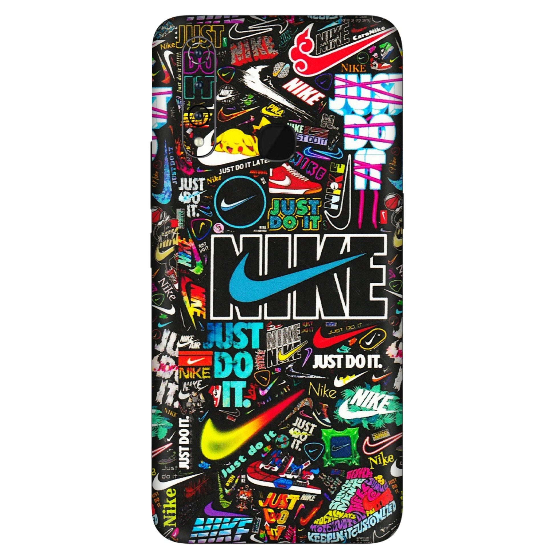 VIVO Z/V/X/T/U/S Series Phone Skins (All Models) - Just Do It Doodles - 3D Embossed Finish (L-166) Vivo Z1 Pro