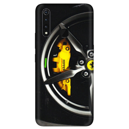 VIVO Z/V/X/T/U/S Series Phone Skins (All Models) - Ferrari Wheel Alloy - 3D Embossed Finish (L-173) Vivo Z1 Pro
