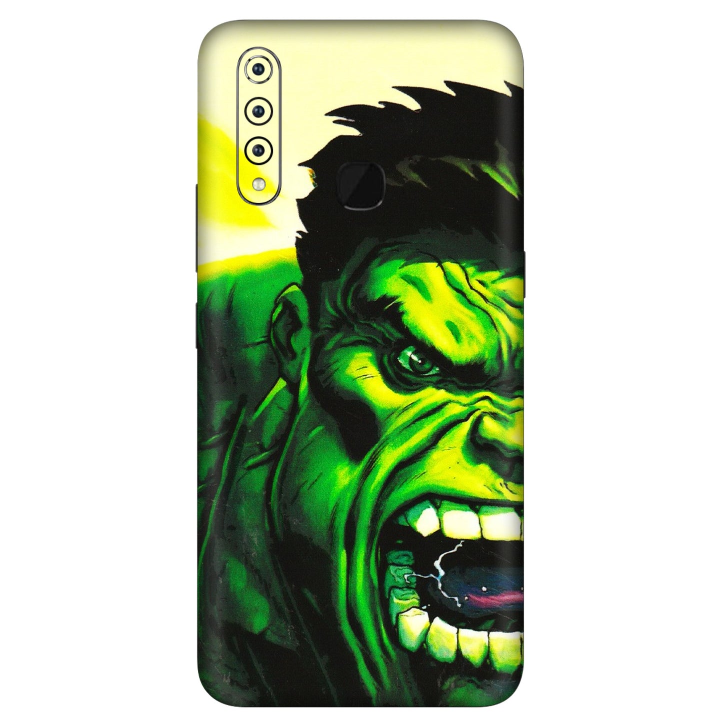 VIVO Z/V/X/T/U/S Series Phone Skins (All Models) - Hulk - 3D Embossed Finish (L-180) Vivo Z1 Pro