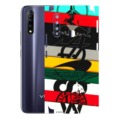 VIVO Z/V/X/T/U/S Series Phone Skins (All Models) - Multi Designer Brands - 3D Embossed Finish (L-187) Vivo Z1 Pro
