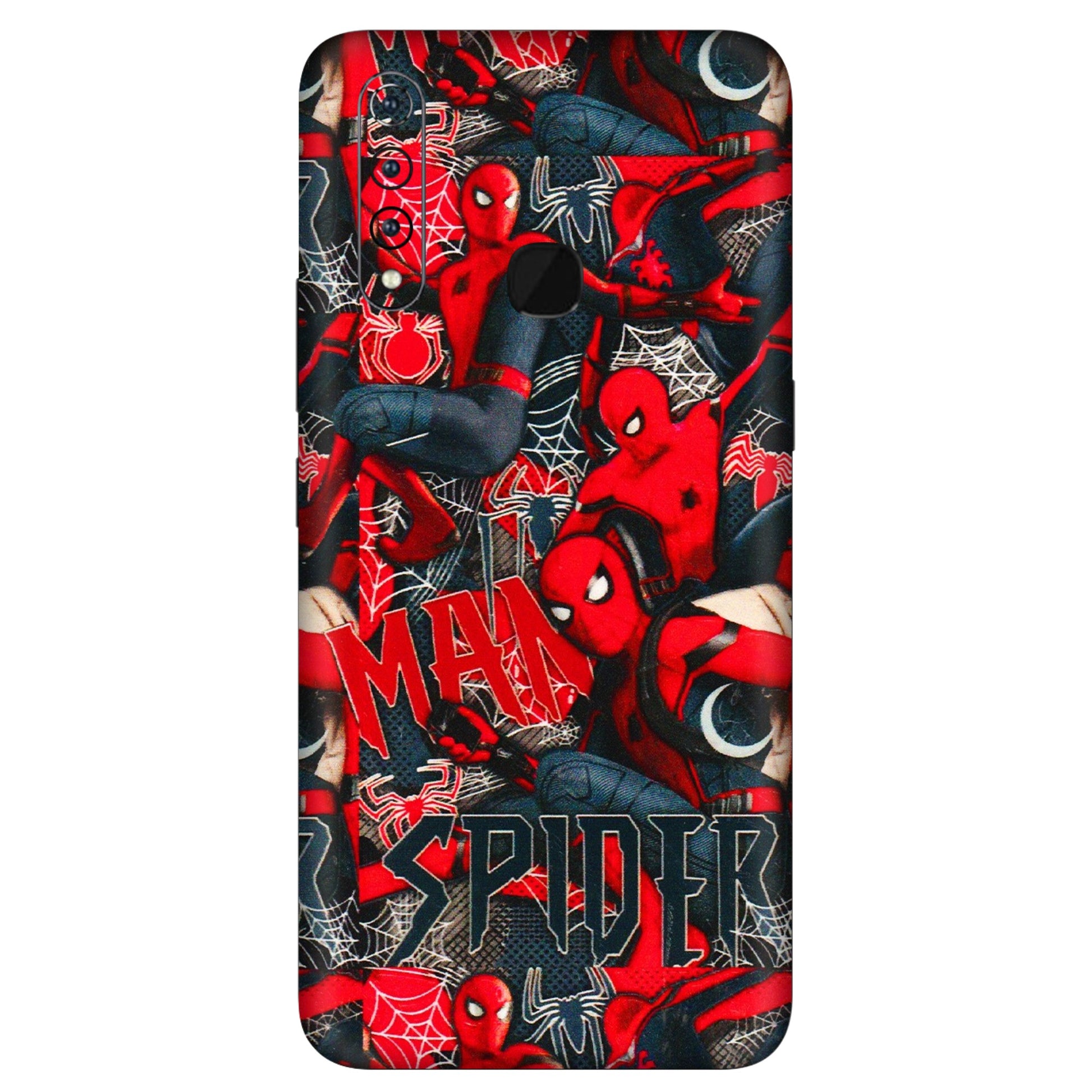 VIVO Z/V/X/T/U/S Series Phone Skins (All Models) - SpiderMan Cool - 3D Embossed Finish (L-188) Vivo Z1 Pro