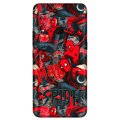 VIVO Z/V/X/T/U/S Series Phone Skins (All Models) - SpiderMan Cool - 3D Embossed Finish (L-188) Vivo Z1 Pro