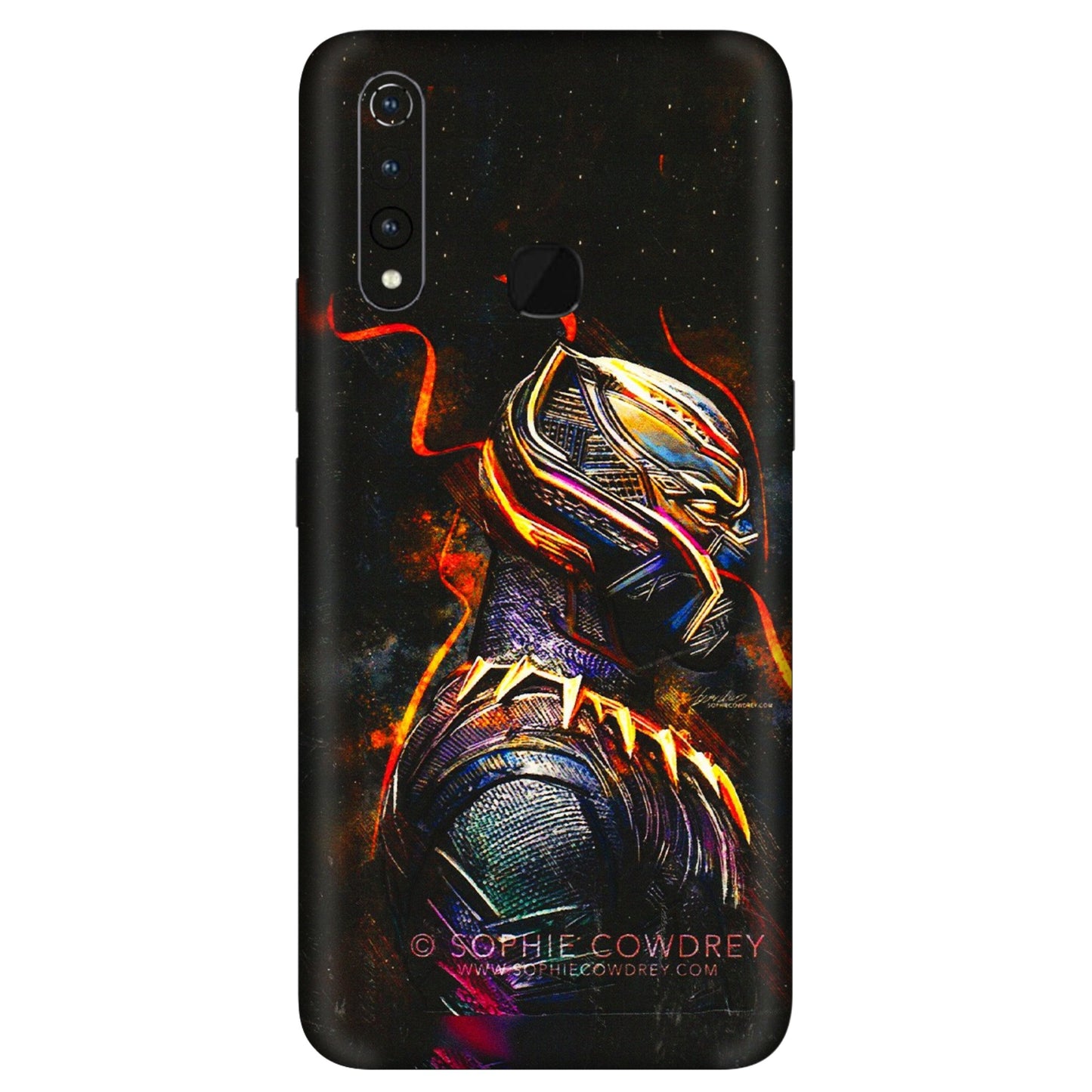 VIVO Z/V/X/T/U/S Series Phone Skins (All Models) - Black Panther - 3D Embossed Finish (L-190) Vivo Z1 Pro