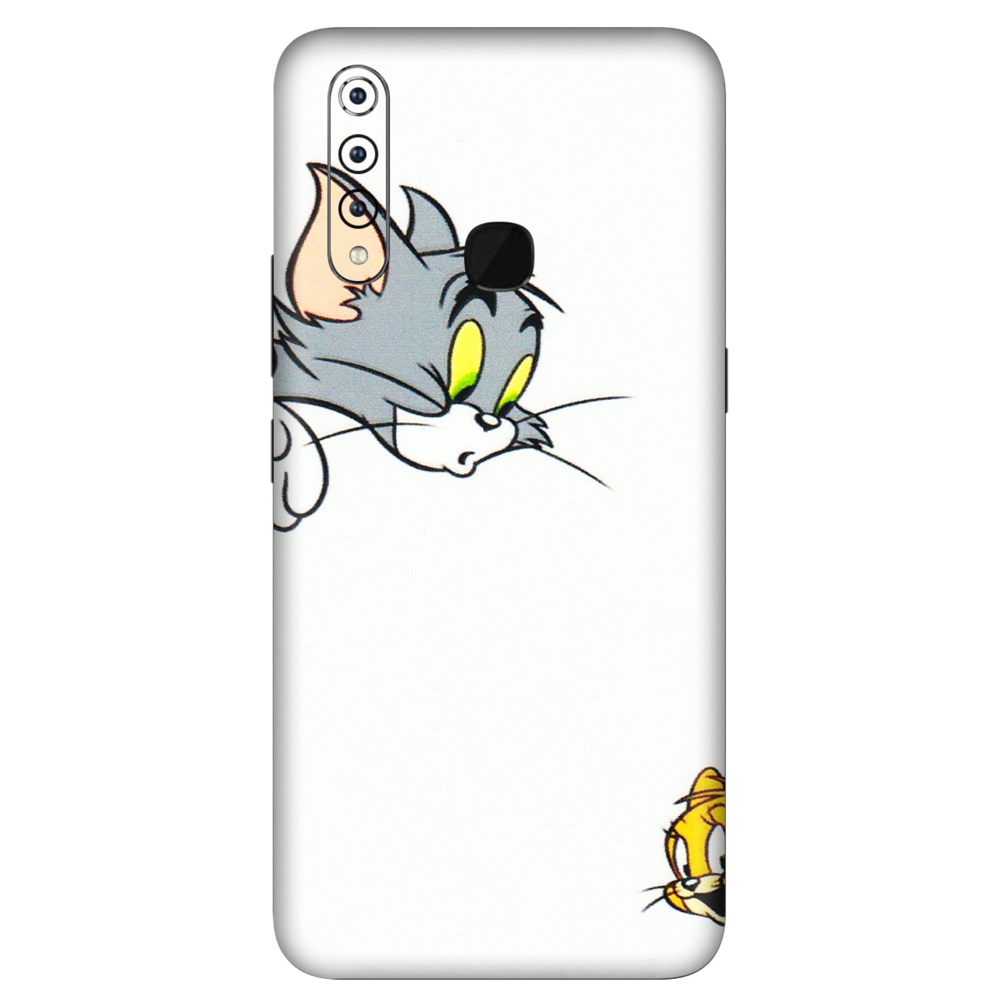 VIVO Z/V/X/T/U/S Series Phone Skins (All Models) - Cute Tom And Jerry - 3D Embossed Finish (L-220) Vivo Z1 Pro