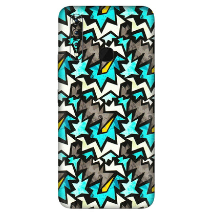 VIVO Z/V/X/T/U/S Series Phone Skins (All Models) - Funky Zig Zag - 3D Embossed Finish (L-223) Vivo Z1 Pro