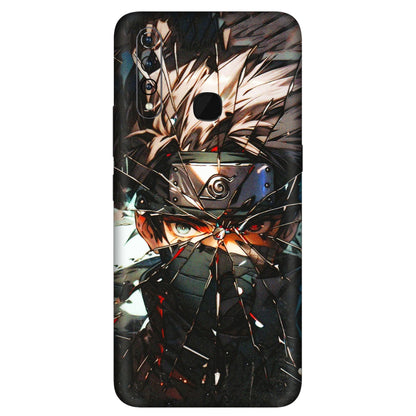 VIVO Z/V/X/T/U/S Series Phone Skins (All Models) - Kakashi Shattered Glass Effect - 3D Embossed Finish (L-237) Vivo Z1 Pro