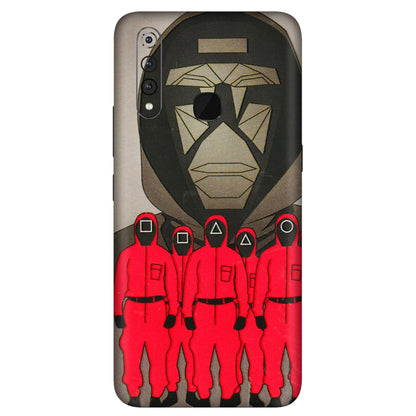 VIVO Z/V/X/T/U/S Series Phone Skins (All Models) - Squid Game Hero - 3D Embossed Finish (L-245) Vivo Z1 Pro