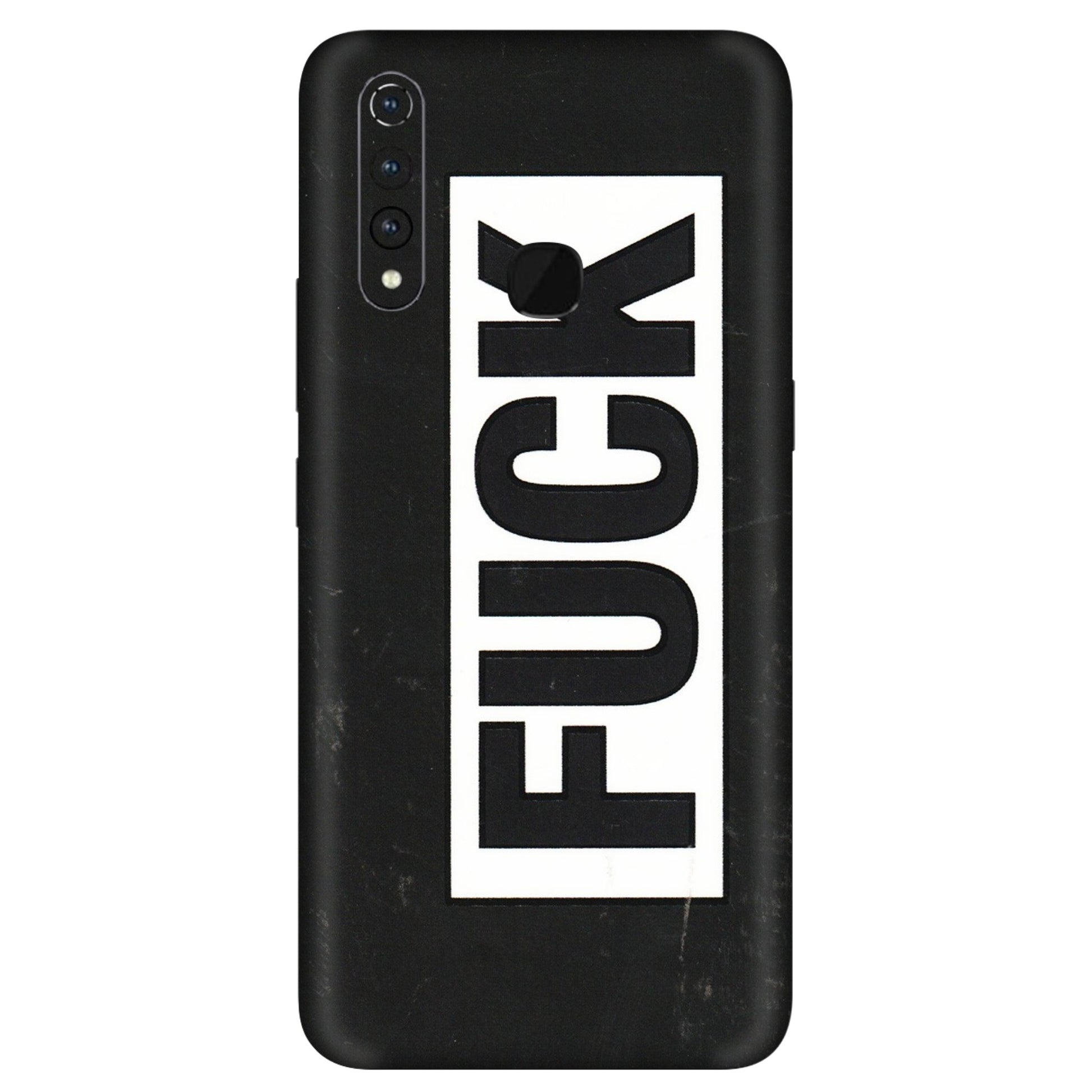 VIVO Z/V/X/T/U/S Series Phone Skins (All Models) - The F Word - 3D Embossed Finish (L-255) Vivo Z1 Pro