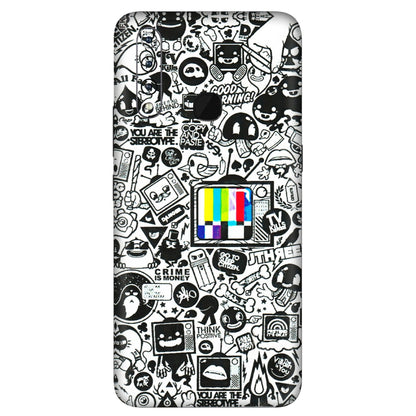 VIVO Z/V/X/T/U/S Series Phone Skins (All Models) - Doodles Positive Art - 3D Embossed Finish (L-263) Vivo Z1 Pro