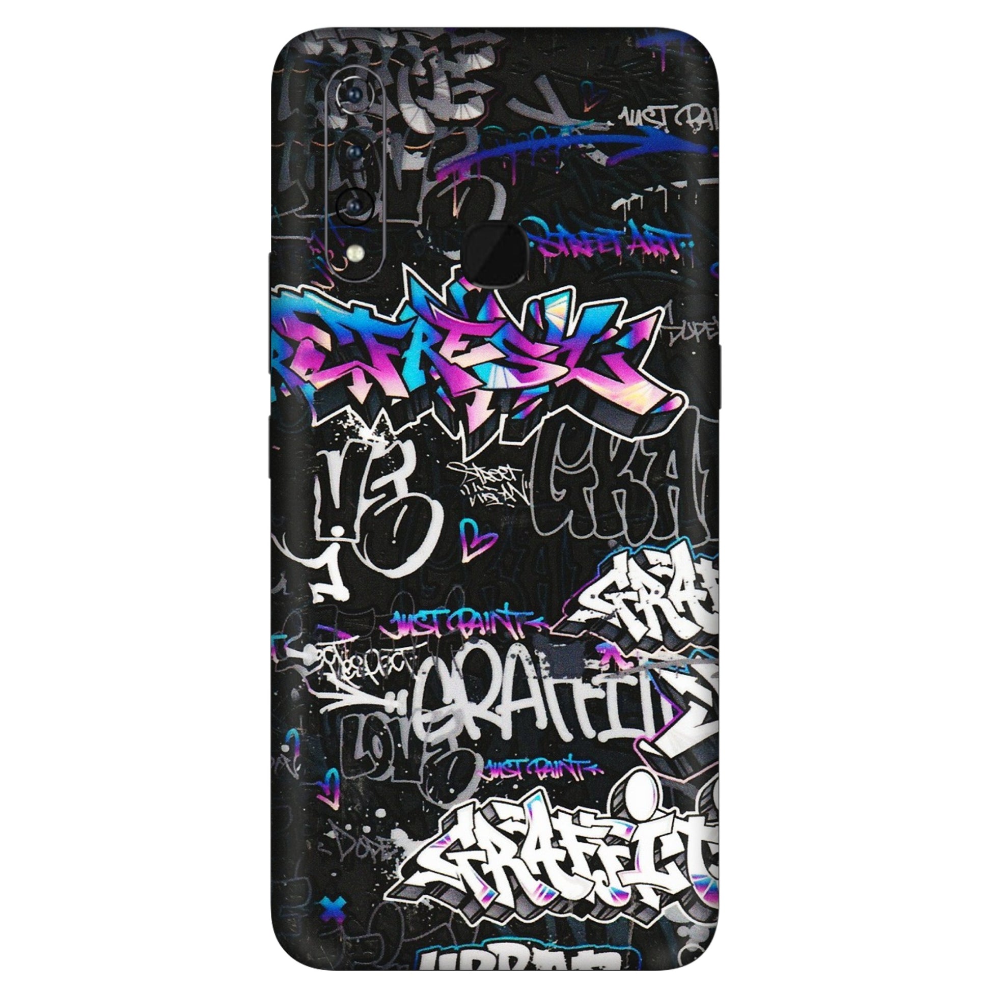 VIVO Z/V/X/T/U/S Series Phone Skins (All Models) - Graffiti Killer - 3D Embossed Finish (L-274) Vivo Z1 Pro