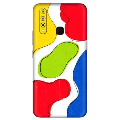 VIVO Z/V/X/T/U/S Series Phone Skins (All Models) - RGB Colour Paint - 3D Embossed Finish (L-284) Vivo Z1 Pro