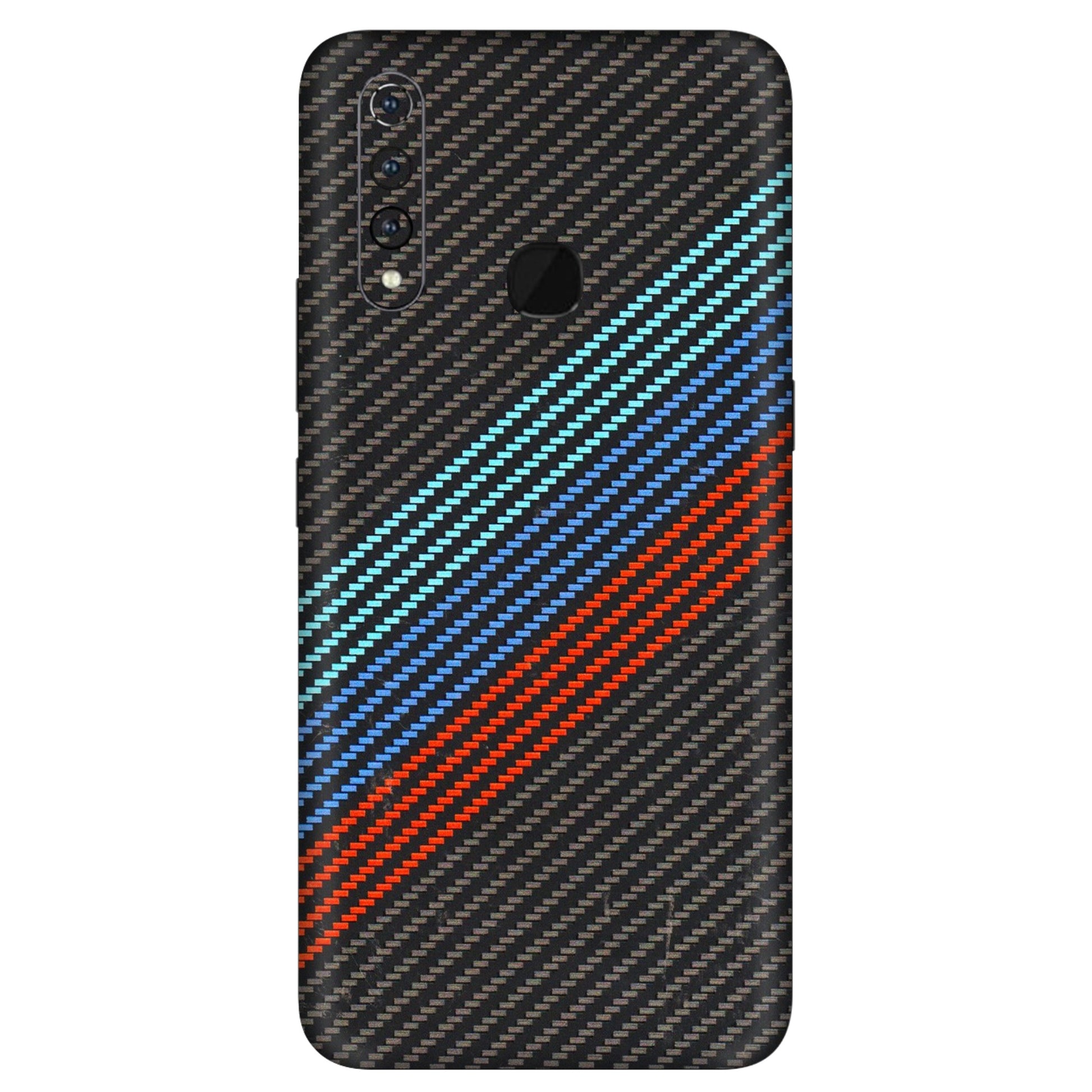 VIVO Z/V/X/T/U/S Series Phone Skins (All Models) - Carbon BM - 3D Embossed Finish (L-302) Vivo Z1 Pro
