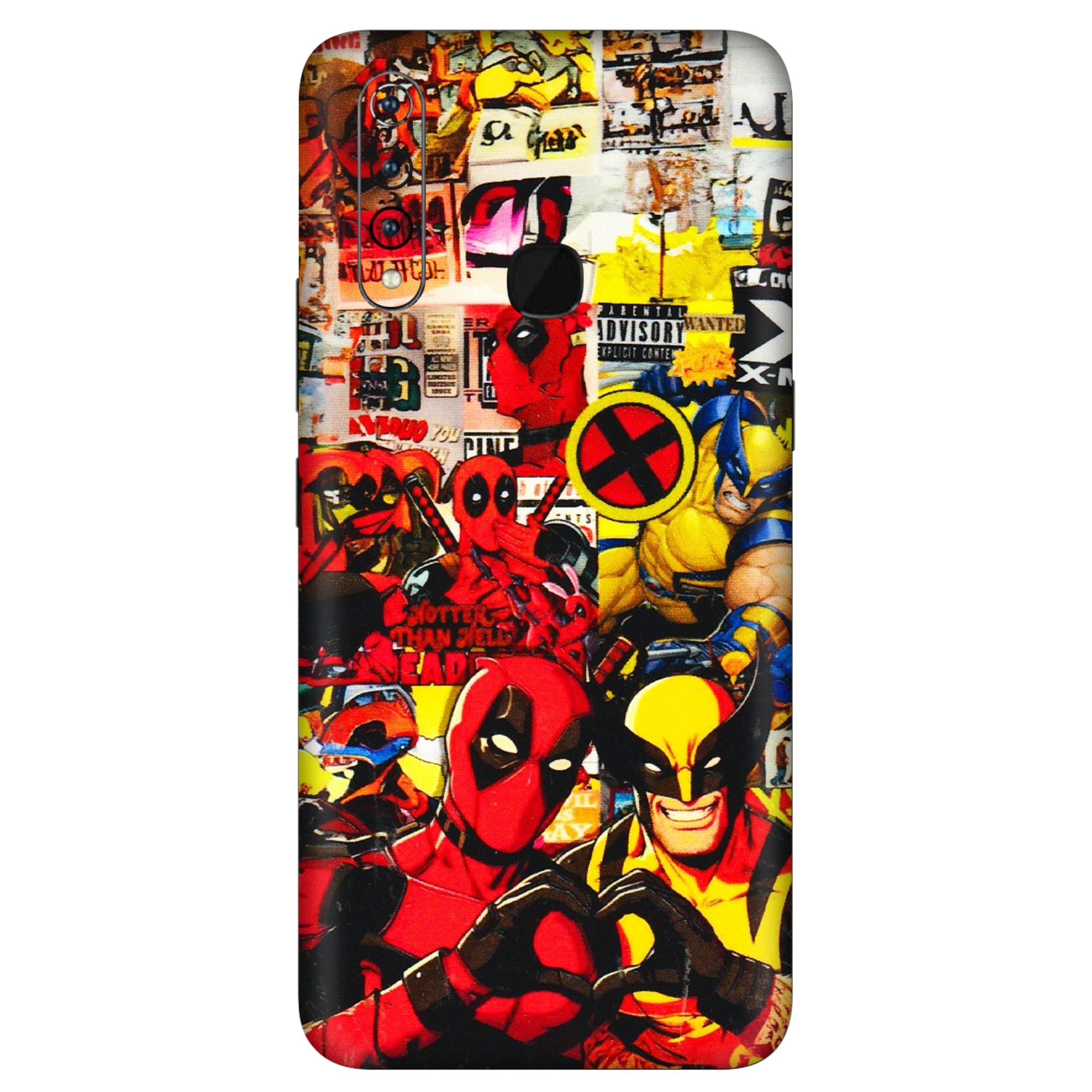 VIVO Z/V/X/T/U/S Series Phone Skins (All Models) - Spidy Wolverine - 3D Embossed Finish (L-310) Vivo Z1 Pro