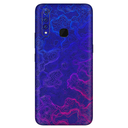 VIVO Z/V/X/T/U/S Series Phone Skins (All Models) - Purple Ripples Swirl - 3D Embossed Finish (L-314) Vivo Z1 Pro