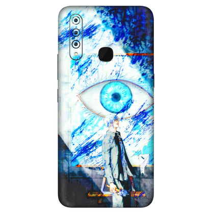 VIVO Z/V/X/T/U/S Series Phone Skins (All Models) - Anime Sea Blue Eye - 3D Embossed Finish (L-318) Vivo Z1 Pro