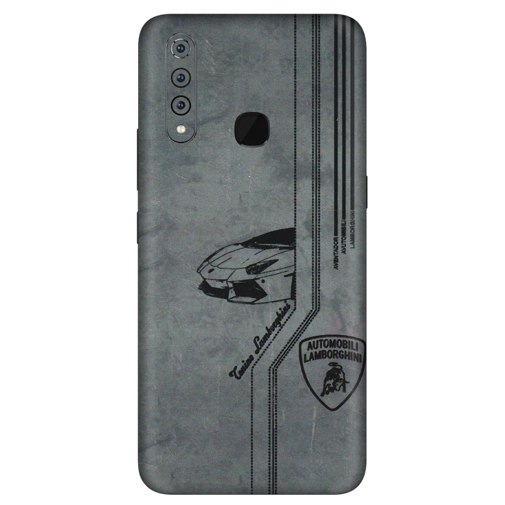 VIVO Z/V/X/T/U/S Series Phone Skins (All Models) - New Lamborgini Aventador - 3D Embossed Finish (L-321) Vivo Z1 Pro