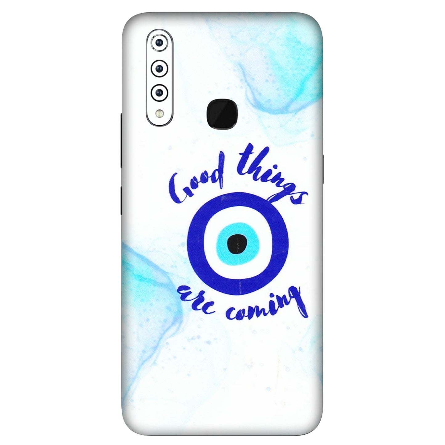 VIVO Z/V/X/T/U/S Series Phone Skins (All Models) - Evil Eye Good Things Are Coming - 3D Embossed Finish (L-322) Vivo Z1 Pro