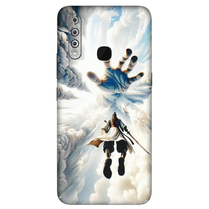 VIVO Z/V/X/T/U/S Series Phone Skins (All Models) - Big Hand With Monkey King - 3D Embossed Finish (L-323) Vivo Z1 Pro