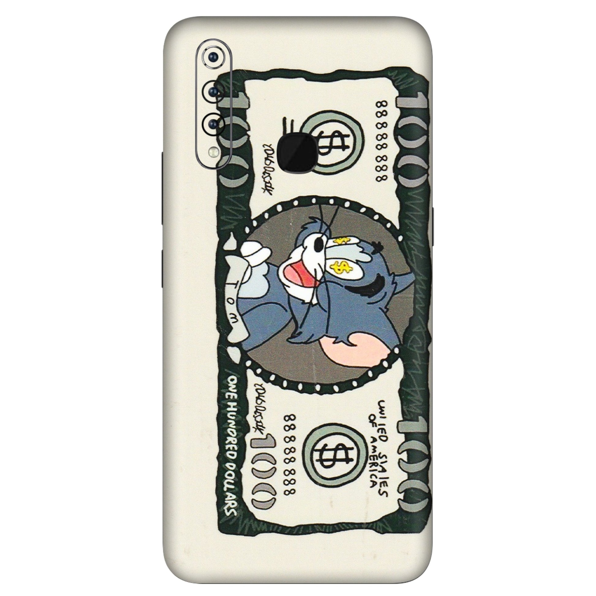 VIVO Z/V/X/T/U/S Series Phone Skins (All Models) - Tom Hundred Dollar - 3D Embossed Finish (L-324) Vivo Z1 Pro