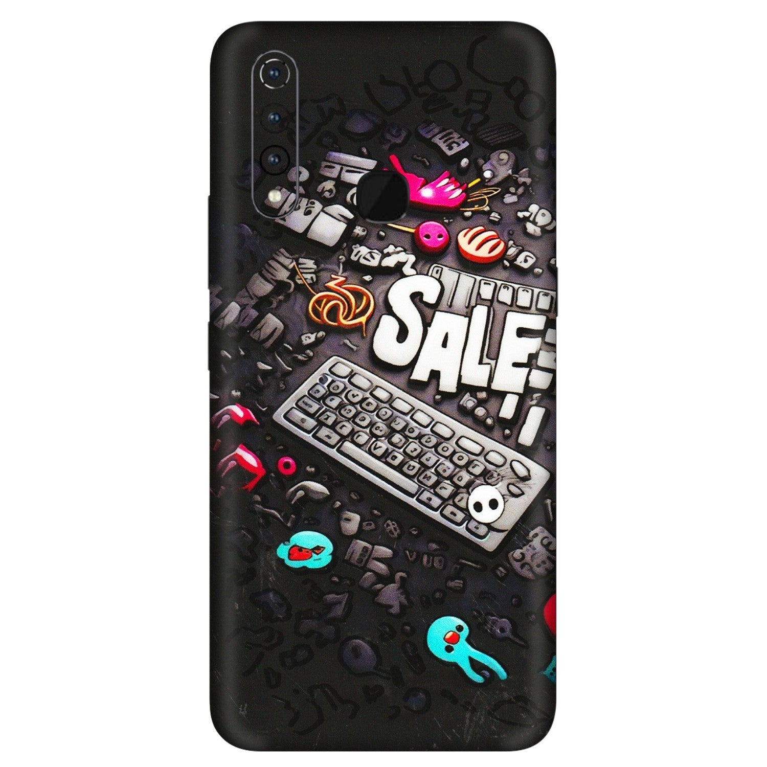 VIVO Z/V/X/T/U/S Series Phone Skins (All Models) - Gadgets Sale - 3D Embossed Finish (L-50) Vivo Z1 Pro