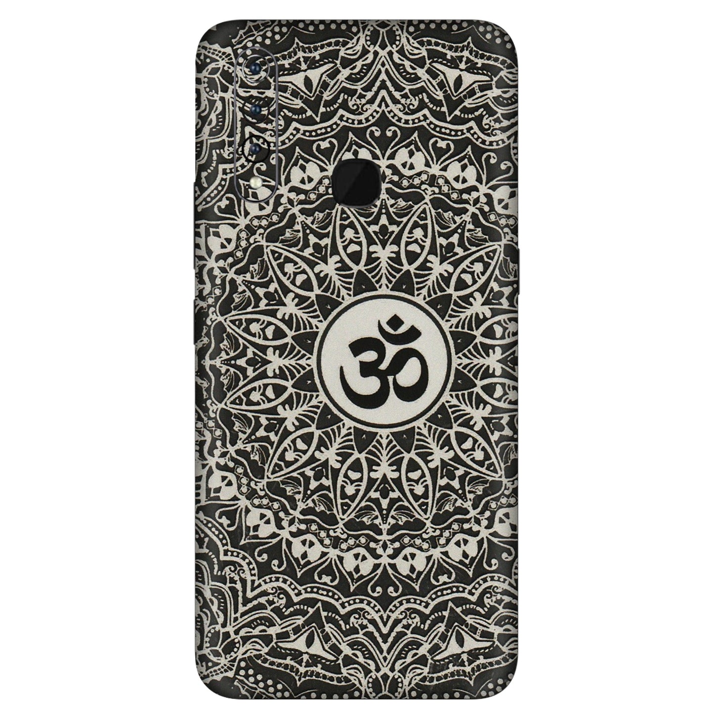 VIVO Z/V/X/T/U/S Series Phone Skins (All Models) - Aum Elegant Mandala - 3D Embossed Finish (L-62) Vivo Z1 Pro