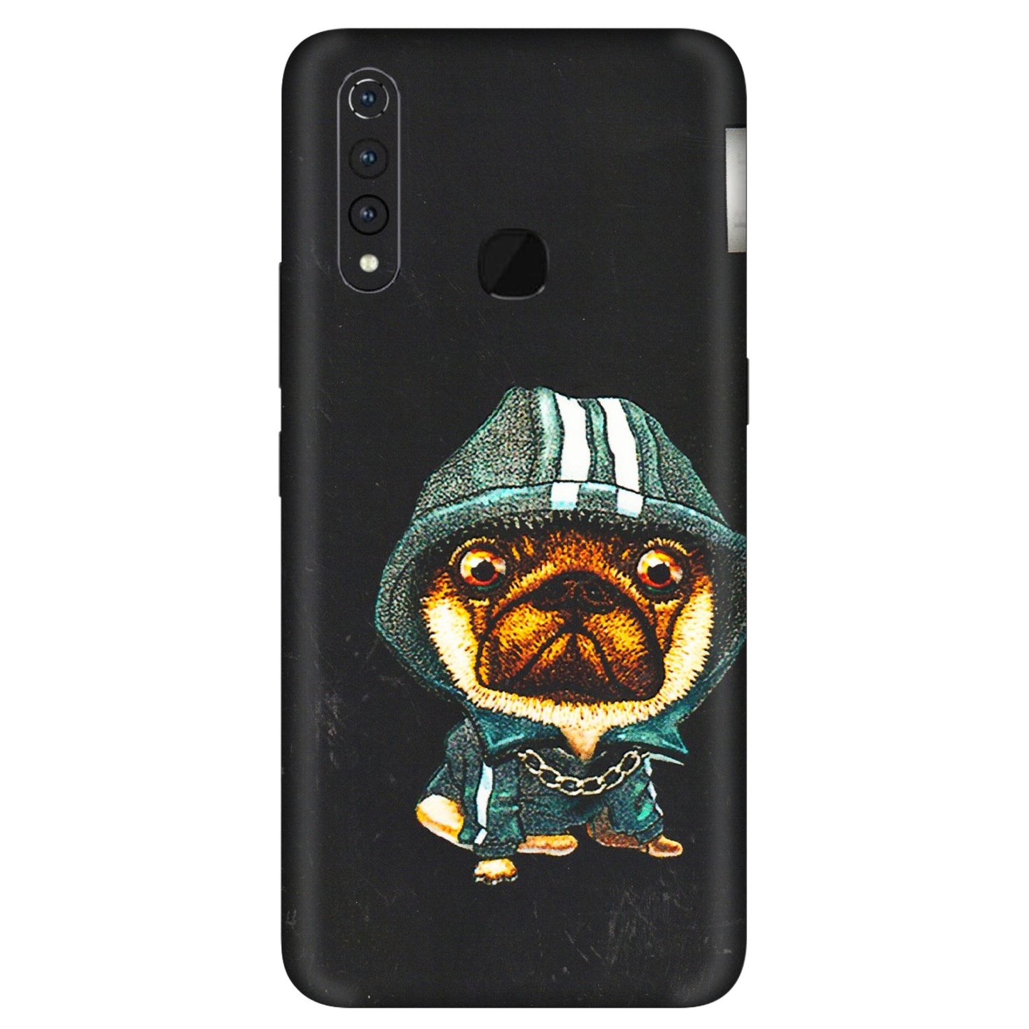VIVO Z/V/X/T/U/S Series Phone Skins (All Models) - Puppy N Hoodie - 3D Embossed Finish (L-90) Vivo Z1 Pro