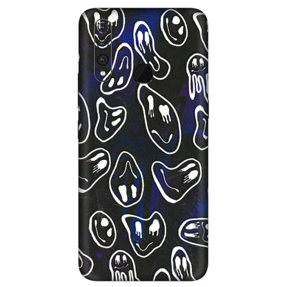 VIVO Z/V/X/T/U/S Series Phone Skins (All Models) - Distorted Smileys - 3D Embossed Finish (L-92) Vivo Z1 Pro