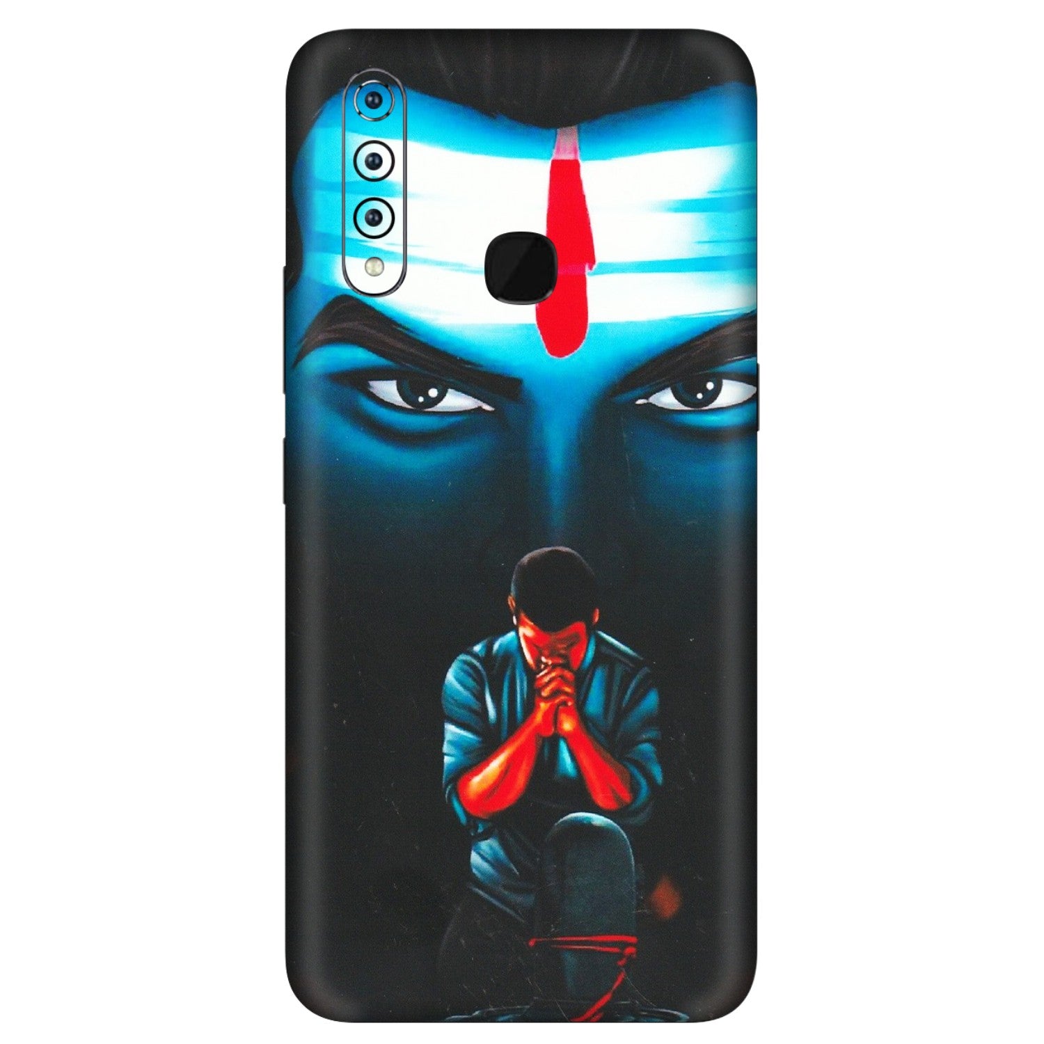 VIVO Z/V/X/T/U/S Series Phone Skins (All Models) - Mahakal Bhakt - Matte Finish (M-112) Vivo Z1 Pro