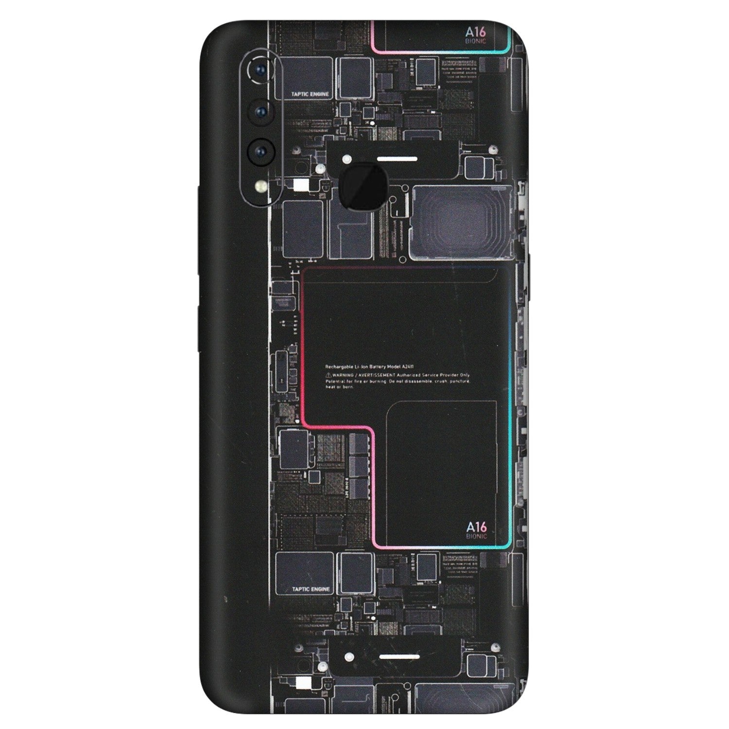 VIVO Z/V/X/T/U/S Series Phone Skins (All Models) - Motherboard Circuit Layout - Matte Finish (M-117) Vivo Z1 Pro