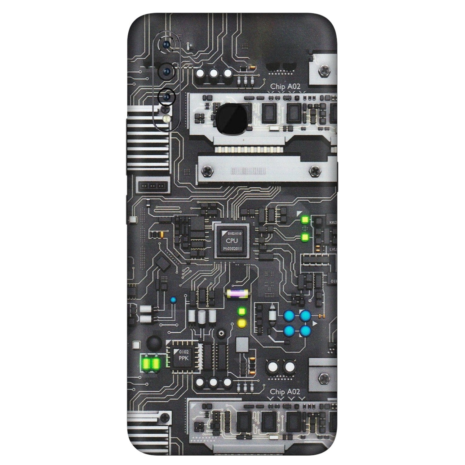 VIVO Z/V/X/T/U/S Series Phone Skins (All Models) - Motherboard Internals - Matte Finish (M-135) Vivo Z1 Pro