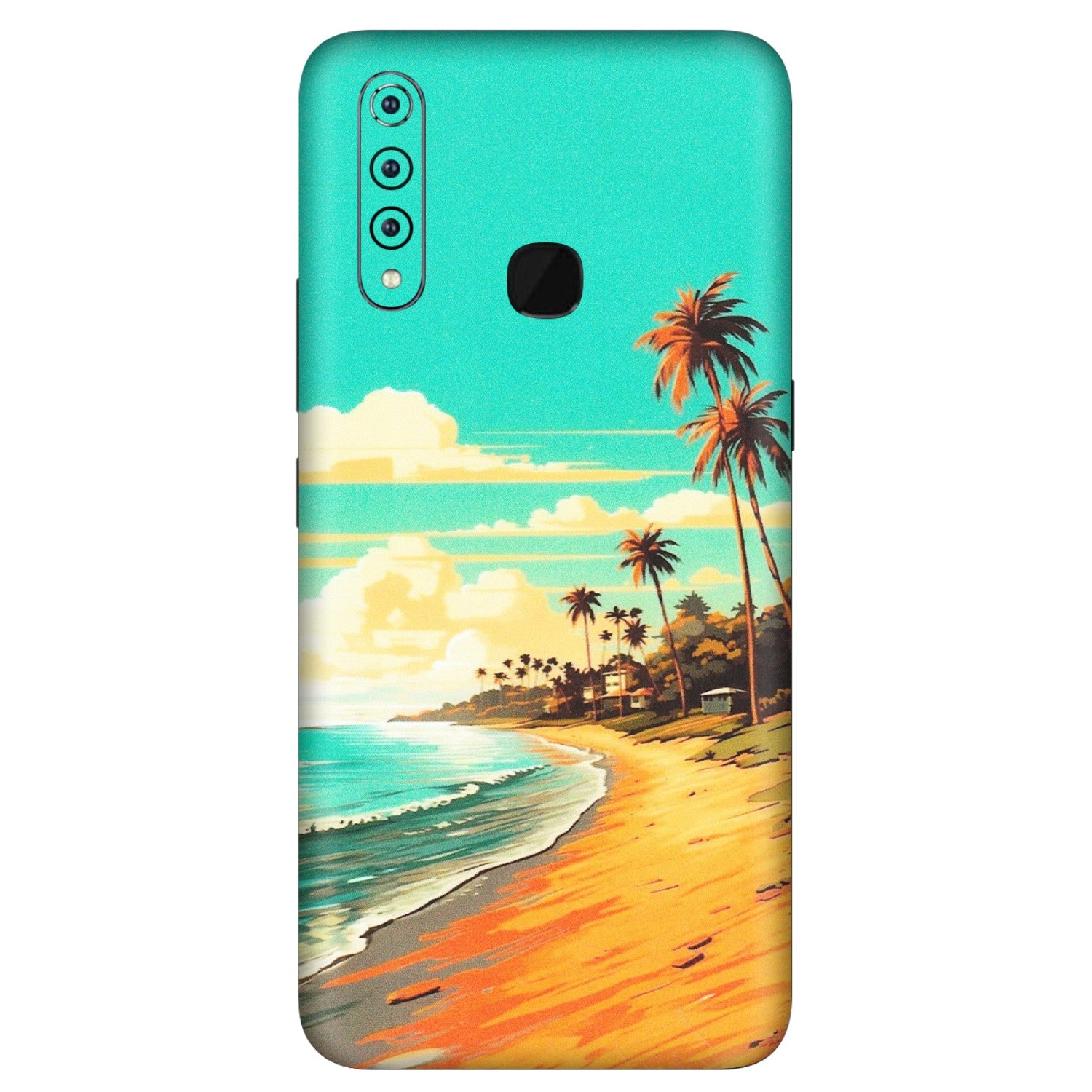 VIVO Z/V/X/T/U/S Series Phone Skins (All Models) - Miami Beach - Matte Finish (M-136) Vivo Z1 Pro