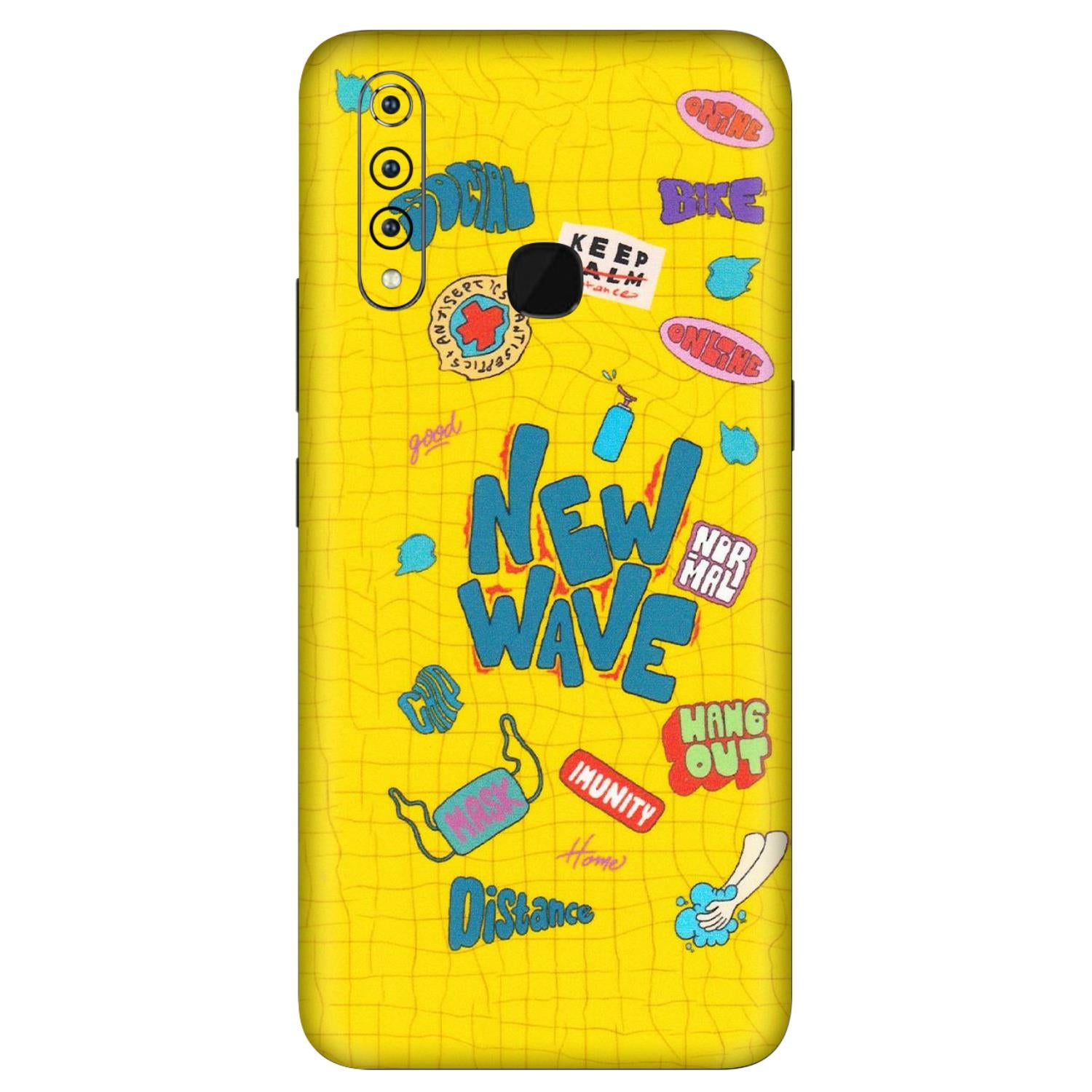 VIVO Z/V/X/T/U/S Series Phone Skins (All Models) - New Wave Life - Matte Finish (M-17) Vivo Z1 Pro